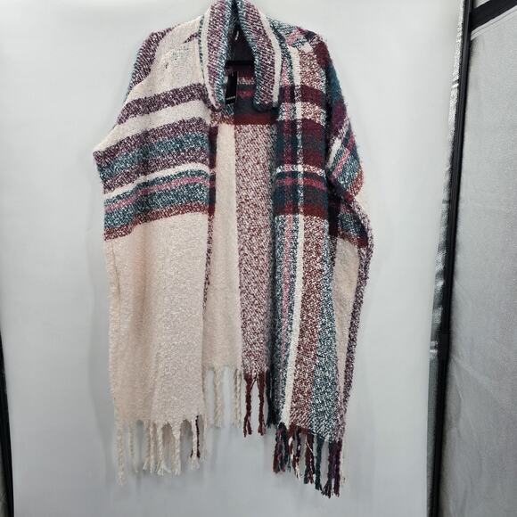 Torrid Sweater Plaid Wrap New Cozy Warm - Picture 4 of 8